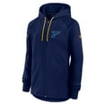 thumbnail image 2 of Women's Fanatics  Navy St. Louis Blues Authentic Pro Rink Fleece Full-Zip Jacket, 2 of 3