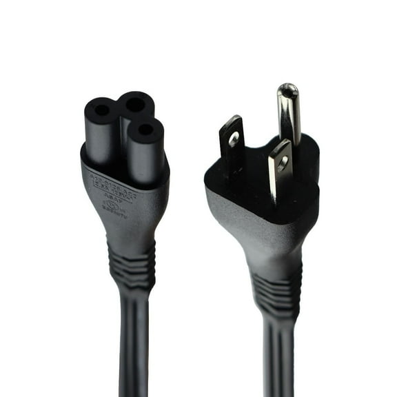 ASAP 3-Prong Power Supply Cable Grounded Cord (3.3FT) - BLACK