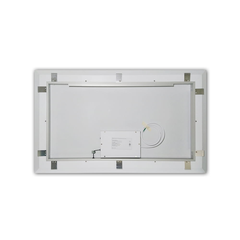 Vinnova Callista 48" Rectangle LED Lighted Bathroom Vanity Wall Mirror, Clear