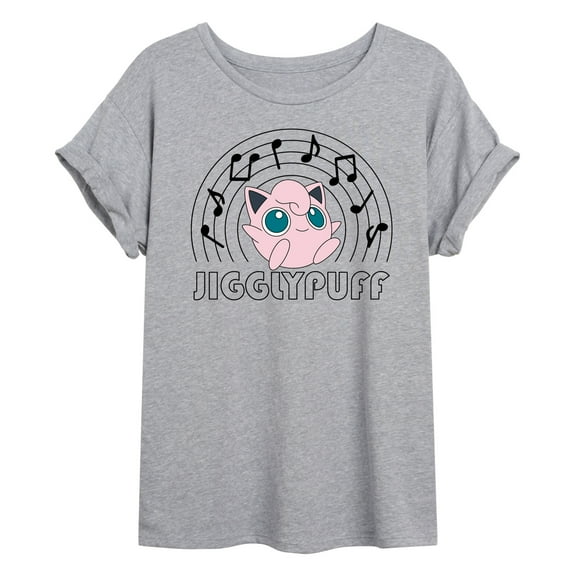 Pokémon -Jiggypuff Music Notes - Women's Oversized T-Shirt