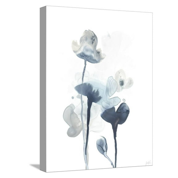 Art.com Midnight Blossoms IV Stretched Canvas Print Wall Art, 12" x 16"