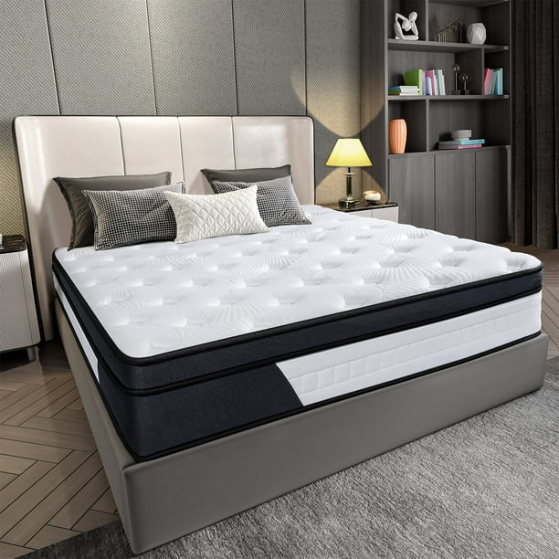 Bed Mattress Gel Particle Memory Foam High Density Sleeping Cushion Flame Ant King Size 76x80x10 Inch Com Bed Mattress Gel Particle Memory Foam, King Size Bed Frame For Memory Foam Mattress