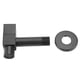 thumbnail image 4 of Aigid Grifo de Agua, Grifo Cuadrado de latón Negro para Lavadora, Montaje en Pared, Grifo de Agua fría para lavandería(Mop Pool Faucet), 4 of 5