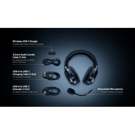 Razer - Barracuda X Wireless Stereo Gaming Headset for PC, PS4, PS5, Switch, and Android - Black