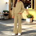 thumbnail image 5 of Enjoytime Outfits for Girls Long Sleeve Hoodie with Flared Pants 2 Piece Set Kids Fall Fashion Comfy Casual Outfit, 5 of 8