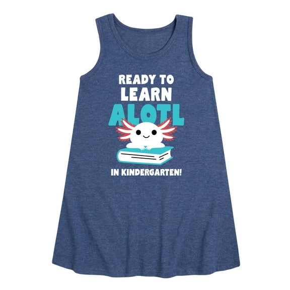 Instant Message - Learn Alotl In Kindergarten - Toddler & Youth Girls A-line Dress