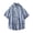 Blue, variant on WREESH Men's Button Down Shirts Casual Fashion Plaid Short Sleeve with Turn-Down Collar and Pockets for a Summer Style Purple