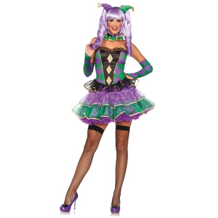 - Leg Avenue Women's Mardi Gras Jester Costume