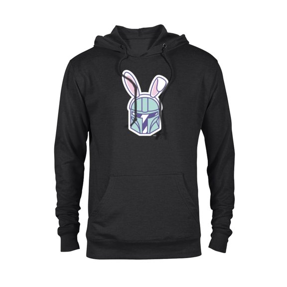 Star Wars The Mandalorian Cute Pastel Easter Bunny - Pullover Hoodie for Adults - Customized-Black