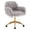 Grey, variant on TYUIOP Fluffy Office Desk Chair, Faux Fur Modern Swivel Armchair with Wheels, Soft Comfy Fuzzy Elegant Accent Makeup Vanity Chairs for Women Girls, Home Living Dressing Room Bedroom, White