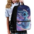 thumbnail image 3 of Binienty Galaxy Baby Dragon Kids School Backpack 17 Inch Bookbag With Laptop Sleeve Side Mesh Pockets Large Capacity Schoolbag For Teens Travel Casual Daypack Rucksack, 3 of 6