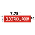 thumbnail image 2 of ELECTRICAL ROOM SIGN -red Aluminium (2 X 7.75), 2 of 2