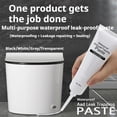 thumbnail image 2 of Multi-Functional Water-Based Waterproof Leak Paste, Liquid Rubber Waterproof Sealant, Leak Trapping Paste Suitable for Rooftops Basements Kitchens Bathrooms Fish Tanks Etc (White, 1pc), 2 of 9