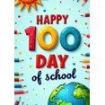 thumbnail image 5 of LUUFILx 100th Day of School Backdrop Kids Celebration Party Supplies Balloons and Crayons Decoration Banner Classroom Background Photography Props, 5 of 9
