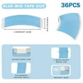 thumbnail image 2 of Waterproof Skin Safe Lace Front Tape, Easy to Use Double Sided Adhesive for Hair Extensions, Long Lasting Hold 36 Pieces, 2 of 6