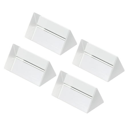 Uxcell 50mm/2 Inch Triangular Prism, 4 Pack Glass Optical Crystal Rainbow Prism, Clear