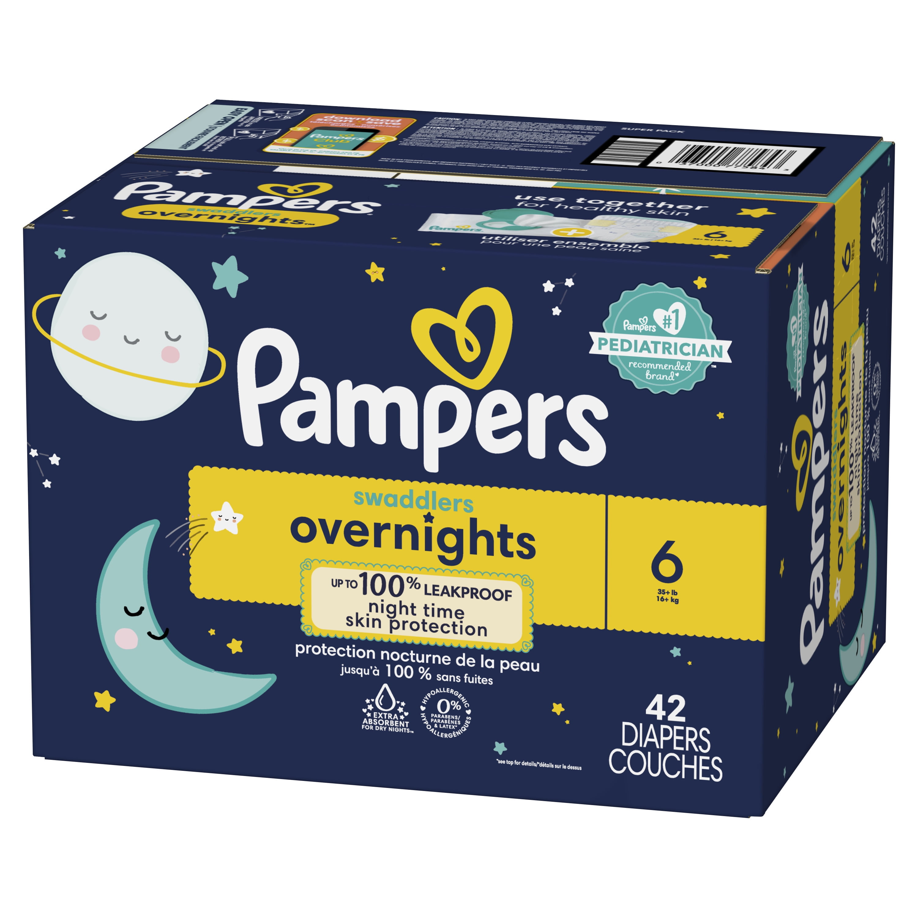 Pampers overnight swaddlers outlet