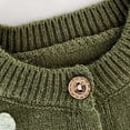 thumbnail image 6 of Huowey Kids Baby Girls Cardigan Long Sleeve Kid Button Sweater Girl Crew Neck Cardigans Sweater Relaxed Fit Dailywear, 12-18 Months, 6 of 6