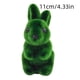 thumbnail image 3 of Conejos de Pascua Decorativos, Musgo Verde Flocado, Escultura Decorativa, Decoración de Escritorio, Sala de Estar, Regalo de Pascua, 3 of 6