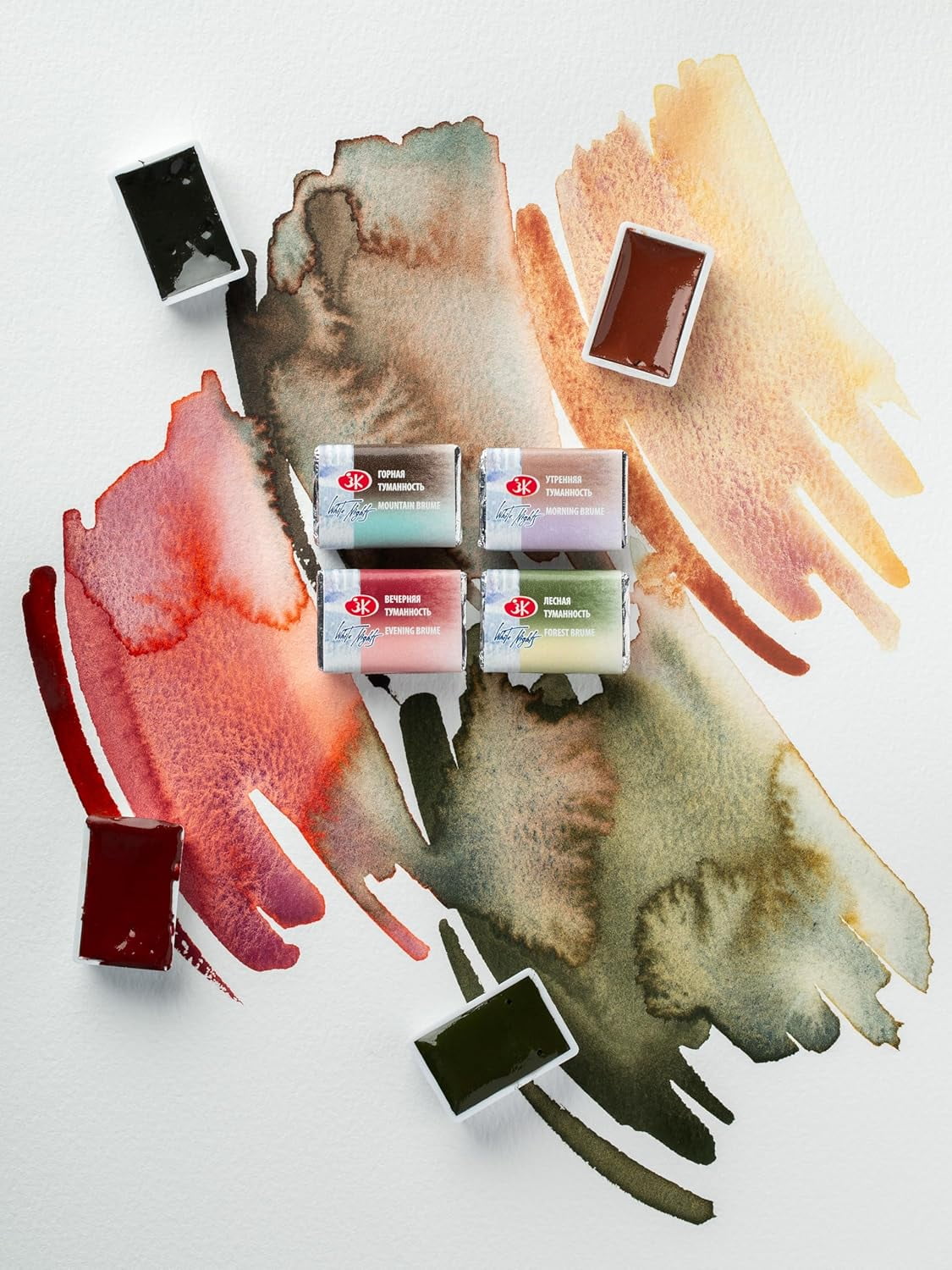 White Nights extra-fine artist's watercolor 12color 2025 collection sedimentation color paper box