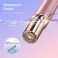 thumbnail image 5 of Woman's Rechargeable Facial Hair Trimmer, Travel Essentials, Portable, USB Rechargeable Hair Removal for Lip, Chin & Cheek (Rose gold), 5 of 6