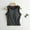 Black, variant on Womens Solid Tank Tops with Built In Padded Bra Basic Breathable Tank Tops Baseball Top for Women Women Lace Top Cleavage Cover Cropped Fitted Top 2x Shirts for Women High Neck Top Women 3xl