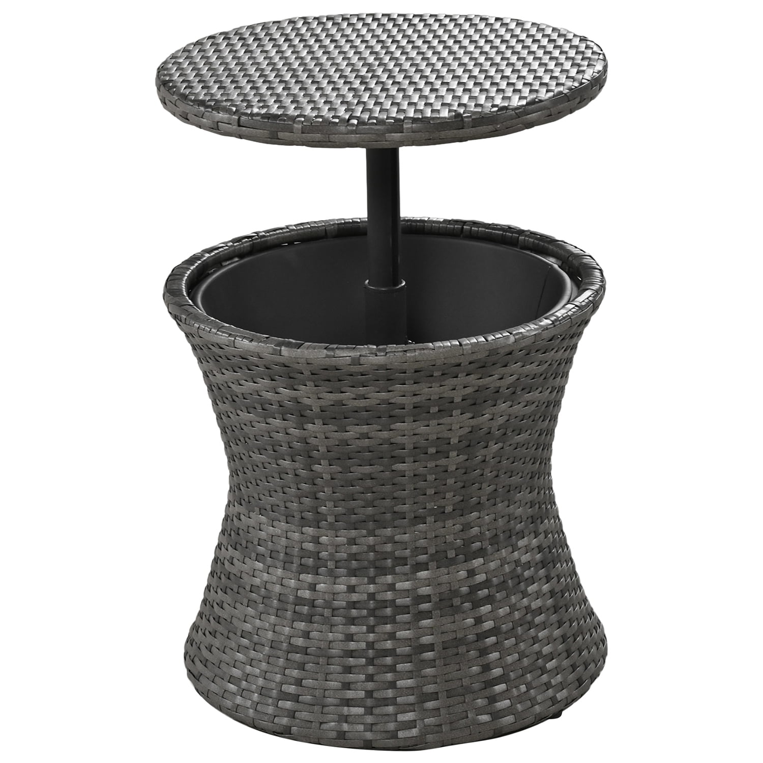Aimee Lii All Weathe Brown 5 Piece Outdoor Patio Wicker Furniture Set, Rattan Chair and Footstool Conversation Set with Coffee Table, Gray Aimee Lii All Weathe Brown 5 Piece Outdoor Patio Wicker Furniture Set, Rattan Chair and Footstool Conversation Set with Coffee Table, Gray