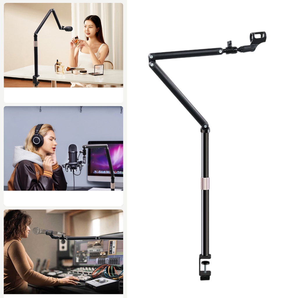 Tall Stability Aluminum Micr Boom Arm 43 Foot Reach Efficient Office Solution