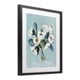 thumbnail image 2 of Stupell Industries Traditional Magnolia Arrangement over Blue Black Framed Print Under Glass, 13 x 16, by Janet Tava, 2 of 8