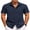 Dark Navy, variant on Summer Shirts for Men Cuban Button-down Shirts Hawaiian Guayabera Short Sleeve Relaxed Fit Shirts Beige M