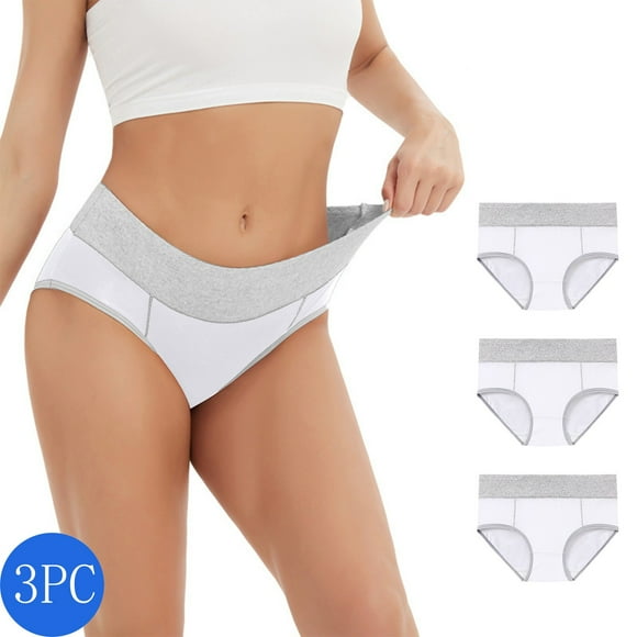 Cameland Culottes en Coton Sans Coutures pour Femmes, Grande Taille, 3 Pcs, Rehausse-Fesses, Culottes Quotidiennes, sous-Vêtements