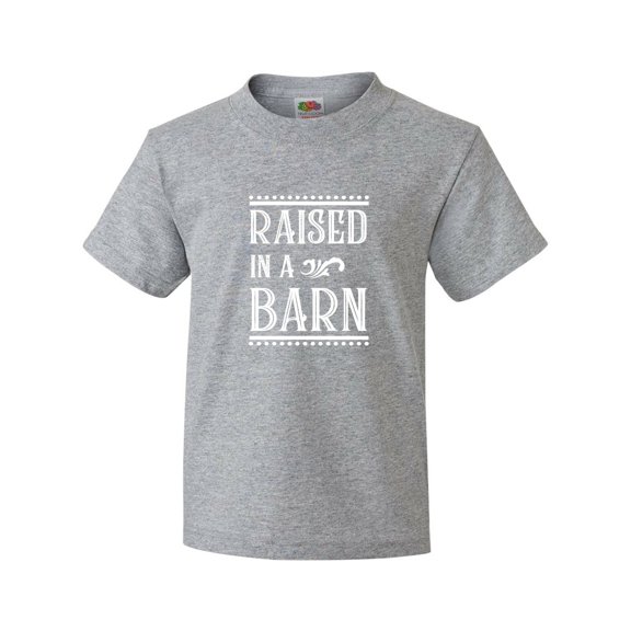 Inktastic RAISED in a BARN in White Youth T-Shirt