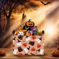 thumbnail image 6 of ASKETAM Cute Pumpkin Ghost Halloween Basket for Kids Trick or Treat Party Decor Storage Bin (Black Cat), 6 of 6