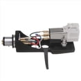 thumbnail image 2 of 2X Stylus with Turntable Headshell 4 Pin Contacts for Phonograph Turntable Gramophone LP Vinyl Needle,2 x Magnetic Cartridge Stylus With LP Vinyl Needle 2 x Replacement Phono Turntable Headshell, 2 of 7