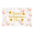 thumbnail image 2 of Party Decor Clearance! Valentine's Day Banner Happy Valentine's Day Background Cloth Banner Valentine's Day Party Flag Decoration Articles 90*150Cm/35.4*59In Valentines Day Decorations 1X Banner, 2 of 9