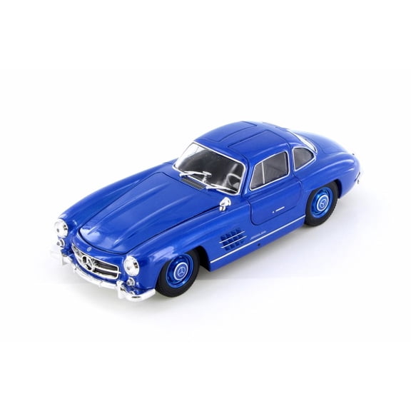 Mercedes-Benz 300SL, Royal Blue - Welly 24064/4D - 1/24 Scale Diecast Model Toy Car (Brand New but NO BOX)