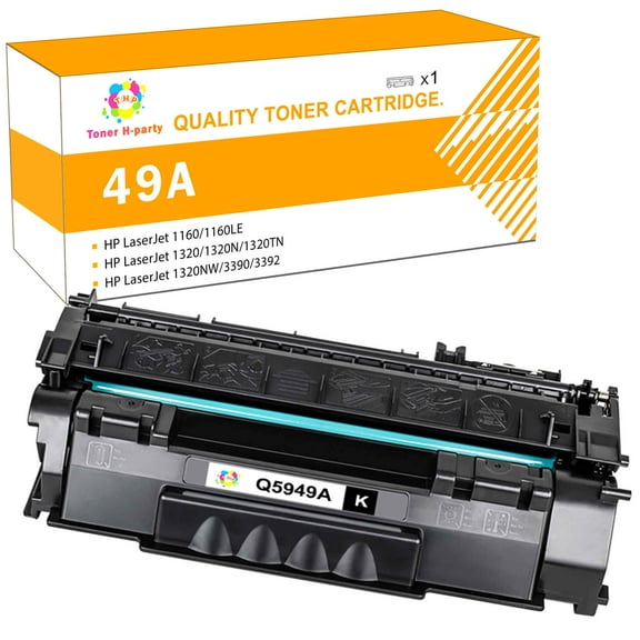 Toner H-Party Q5949A 49A 49a toner Compatible Toner Cartridge for HP P2014 P2014n P2015 P2015d 1320 1320n 1320tn 1320nw Printer (Black,1 Pack,3000 Pages)