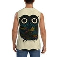 thumbnail image 4 of Gaeub Owl with Mandala Men's Sleeveless Muscle Shirts Workout Tank Tops, Odor Protection and Comfortable - X-Large, 4 of 8