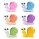 thumbnail image 2 of Figuritas luminosas de caracol de resina para decoración de jardín, accesorios de jardín de hadas en miniatura, pequeños animales de resina para micropaisaje, 6 uds., 2 of 7