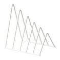 thumbnail image 1 of Organizador de escritorio con forma de triángulo para estantería, carpeta de archivos, clasificador Blanco, 1 of 9