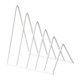 thumbnail image 1 of Organizador de sujetalibros, soporte para libros, escritorio minimalista, estantería triangular, carpeta para archivos Blanco, 1 of 9