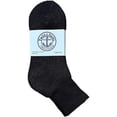 thumbnail image 3 of 60 Pairs Of Yacht & Smith Wholesale Bulk Womens Mid Ankle Socks, Cotton Sport Athletic Socks - Size 9-11 (Black), 3 of 3