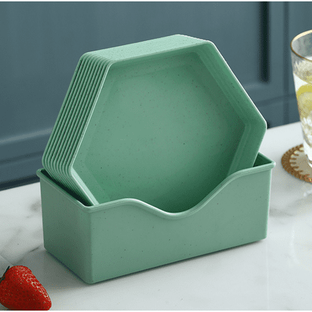 Black Friday Deals 2021 5/10Pack Unbreakable Wheat Straw Plates Dinner Dishes + Base Dishwasher & Microwave Safe