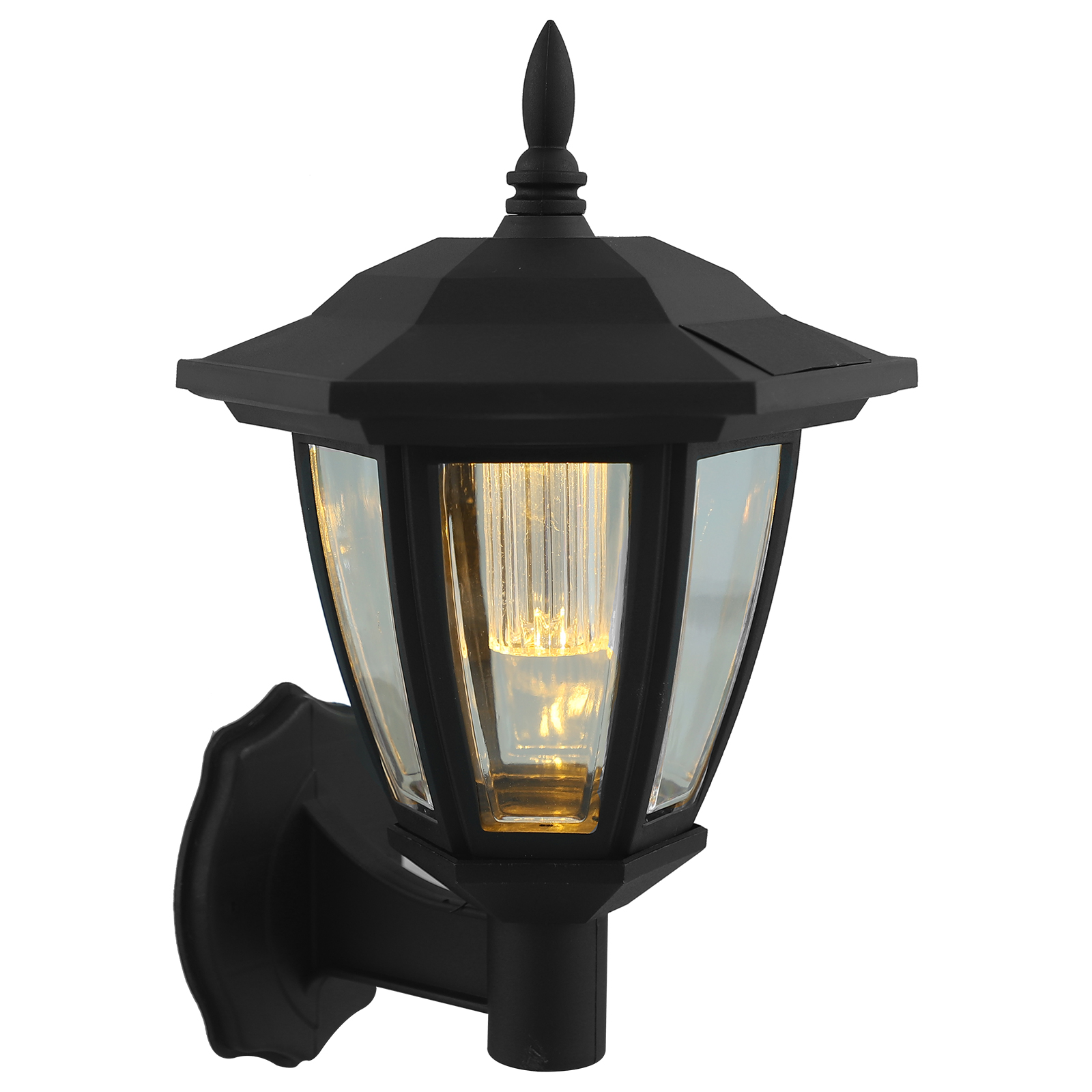 PRETYZOOM Solar Sensor Wall Light Solar Wall Lamp Outdoor Wall Mount Lamp for Porch Garden Fence