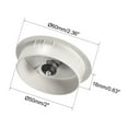 thumbnail image 2 of Cable Hole Cover, 2" Plastic Desk Grommet for Wire Organizer 5 Pcs (Gray), 2 of 4