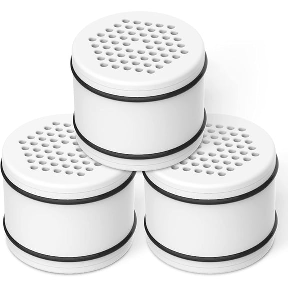 QIHE-WHR-140 Shower Filter Replacement for Culligan® WHR-140, WSH-C125, ISH-100, HSH-C135, Shower Head Water Filter, with Advanced KDF Filtration Material, 3 Pack