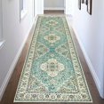 thumbnail image 4 of Soft Touch Carpet Vintage Machine Washable Runner Rug Soft Wear Resistant Non-slip Thin Hallway Runner Rug Entryway Indoor Carpet Floor for Home, 4 of 8