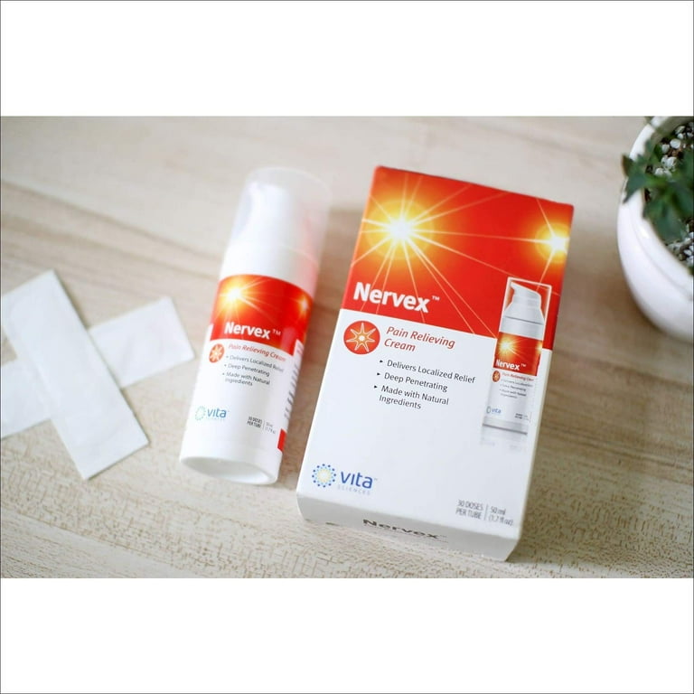 Nervive Pain Relieving Cream Max Strength Topical Nerve Pain Reliever