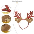 thumbnail image 3 of putnchl Christmas Headband Christmas Head Buckle Antler Headband Holiday Party Dress Up Plush Headband, 3 of 4