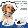 thumbnail image 2 of Adjustable Soft Dog Cone Collar for Post-Surgery Recovery - Breathable and Protective Cone for Large, Medium, and Small Dogs - Prevents Licking - Ideal Dog Surgery Collar, 2 of 4